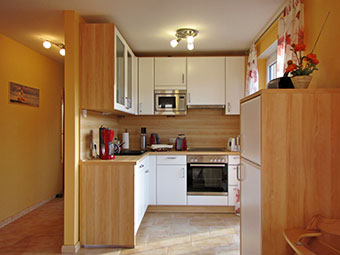Küche  im  Ferienhaus Silbermöwe