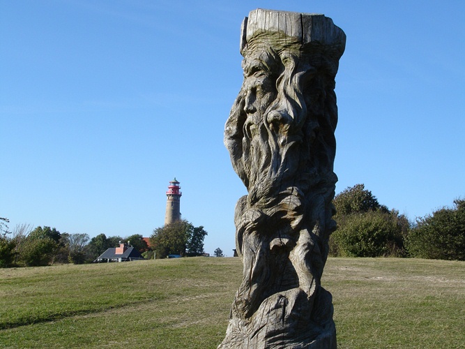 Holzfigur bei Kap Arkona